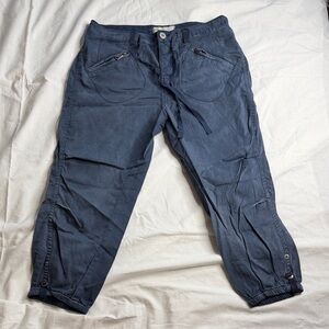 Free People Blue Cropped Pants Women’s 4